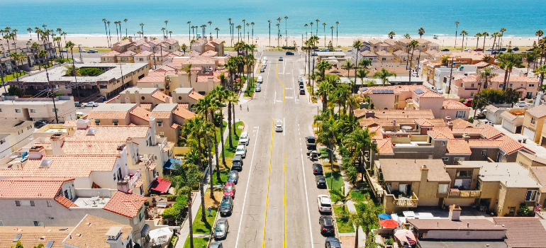 the magnificent Huntington Beach, as captured by the drone