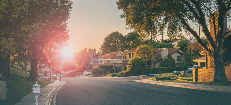 a neighborhood with senior housing in Yorba Linda