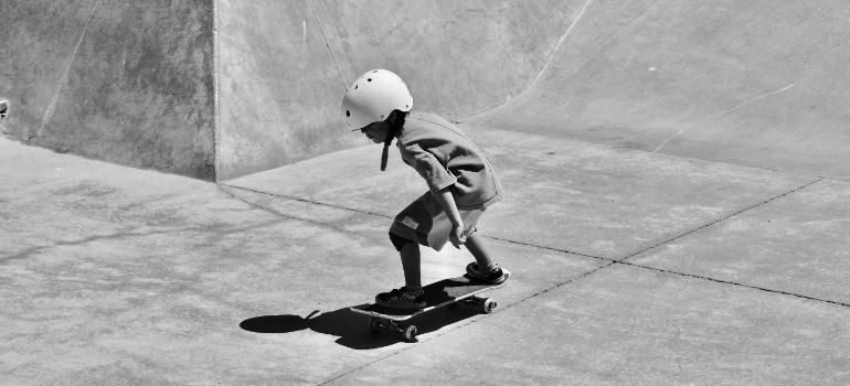 a child skating 