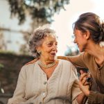 Picture of two women talking